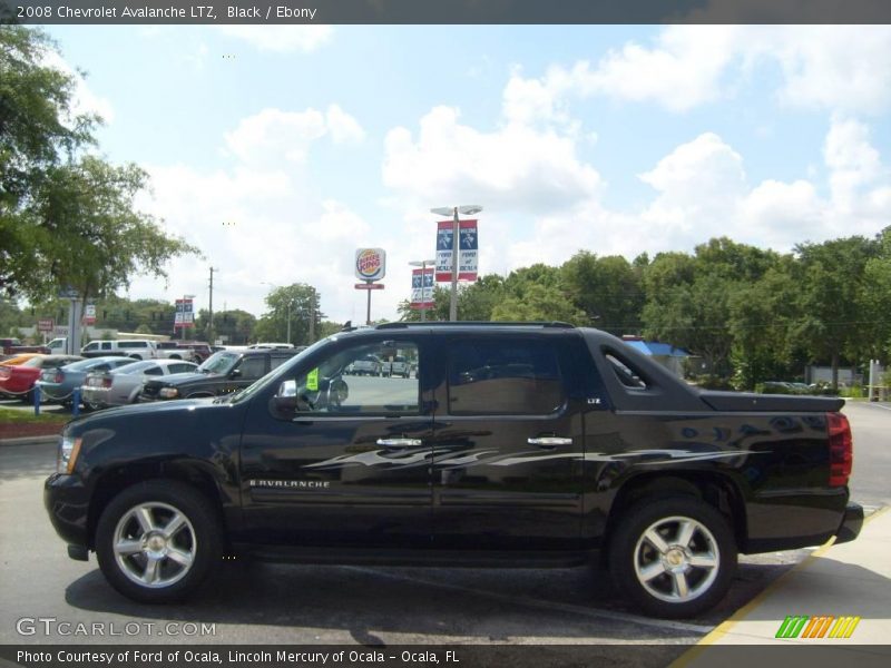 Black / Ebony 2008 Chevrolet Avalanche LTZ
