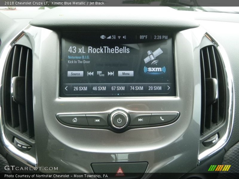 Kinetic Blue Metallic / Jet Black 2018 Chevrolet Cruze LT