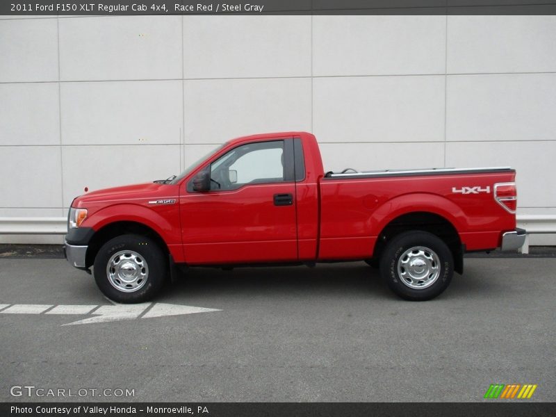 Race Red / Steel Gray 2011 Ford F150 XLT Regular Cab 4x4