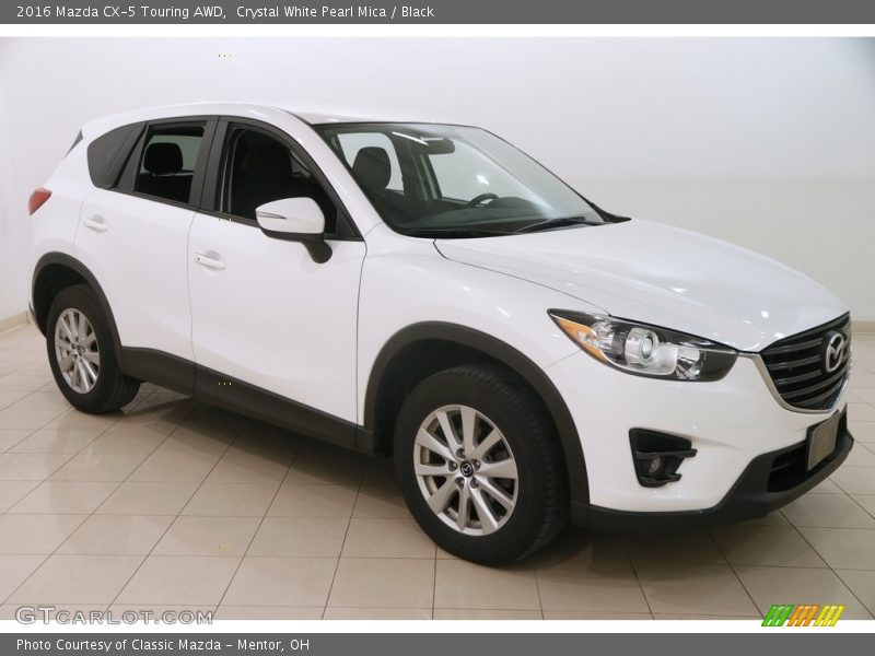 Crystal White Pearl Mica / Black 2016 Mazda CX-5 Touring AWD