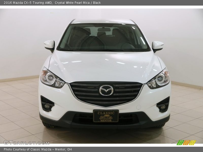 Crystal White Pearl Mica / Black 2016 Mazda CX-5 Touring AWD