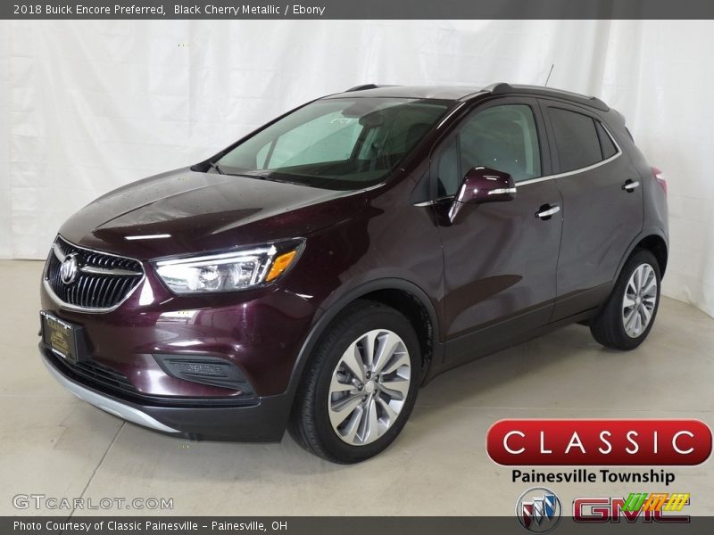 Black Cherry Metallic / Ebony 2018 Buick Encore Preferred