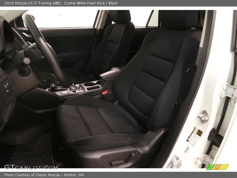 Crystal White Pearl Mica / Black 2016 Mazda CX-5 Touring AWD