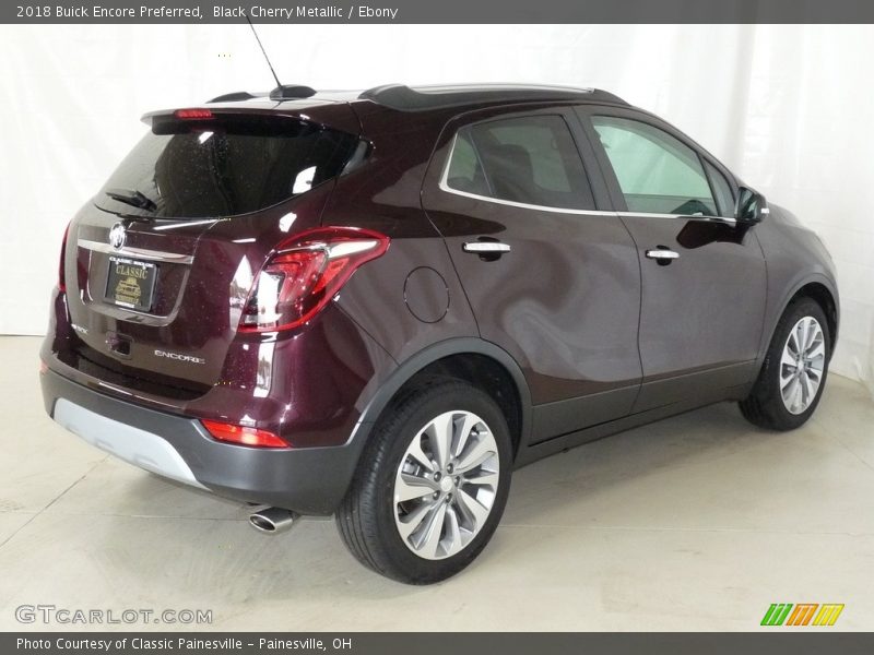 Black Cherry Metallic / Ebony 2018 Buick Encore Preferred