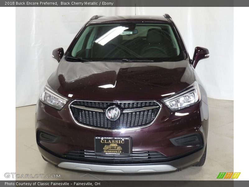 Black Cherry Metallic / Ebony 2018 Buick Encore Preferred