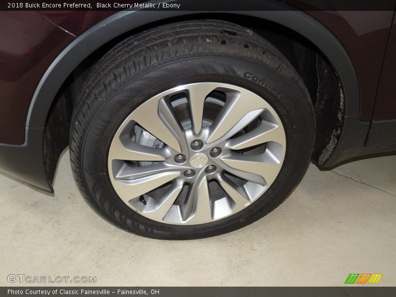 Black Cherry Metallic / Ebony 2018 Buick Encore Preferred