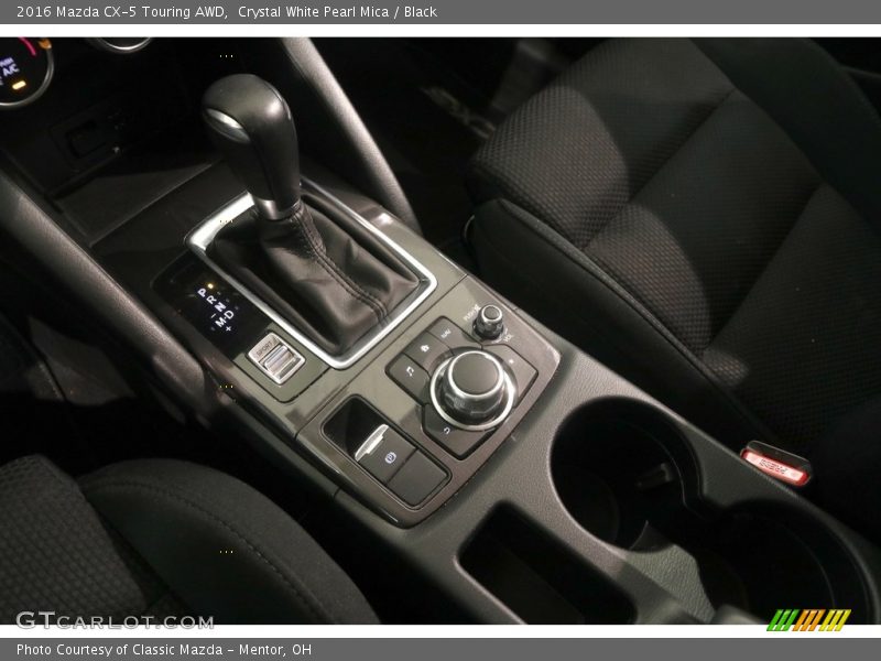 Crystal White Pearl Mica / Black 2016 Mazda CX-5 Touring AWD