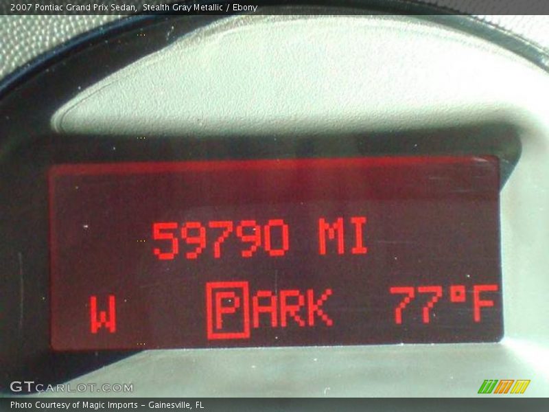 Stealth Gray Metallic / Ebony 2007 Pontiac Grand Prix Sedan