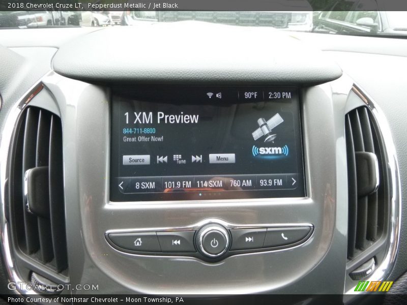 Pepperdust Metallic / Jet Black 2018 Chevrolet Cruze LT