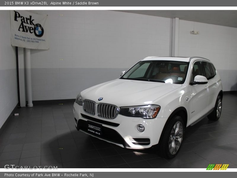 Alpine White / Saddle Brown 2015 BMW X3 xDrive28i