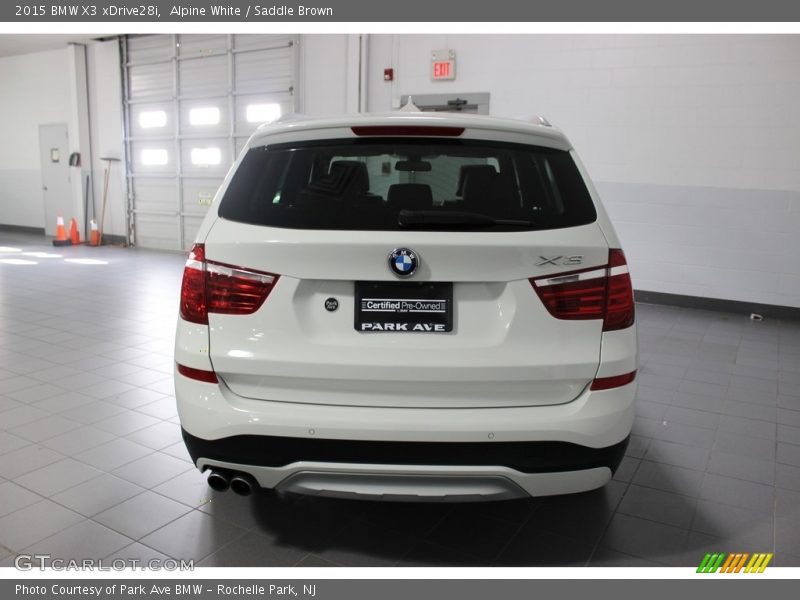Alpine White / Saddle Brown 2015 BMW X3 xDrive28i