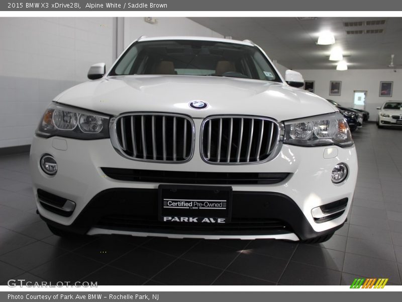 Alpine White / Saddle Brown 2015 BMW X3 xDrive28i