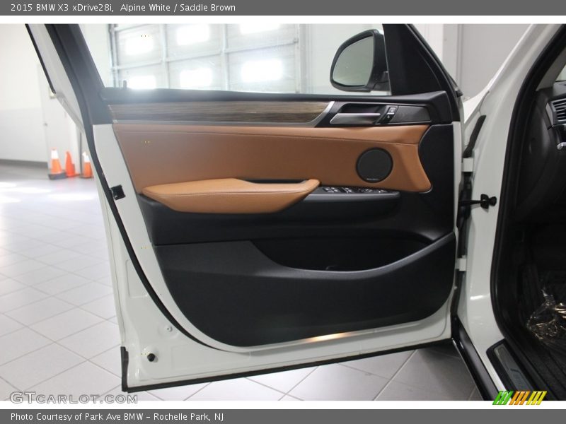 Alpine White / Saddle Brown 2015 BMW X3 xDrive28i