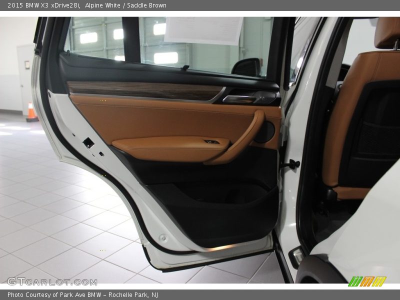 Alpine White / Saddle Brown 2015 BMW X3 xDrive28i