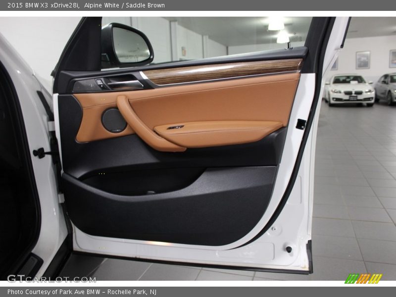 Alpine White / Saddle Brown 2015 BMW X3 xDrive28i