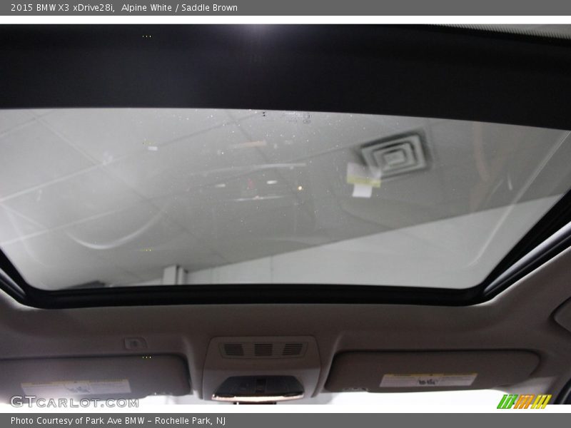 Alpine White / Saddle Brown 2015 BMW X3 xDrive28i