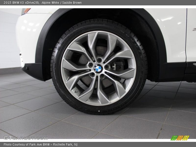 Alpine White / Saddle Brown 2015 BMW X3 xDrive28i