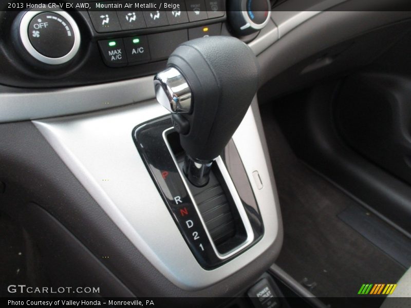 Mountain Air Metallic / Beige 2013 Honda CR-V EX AWD