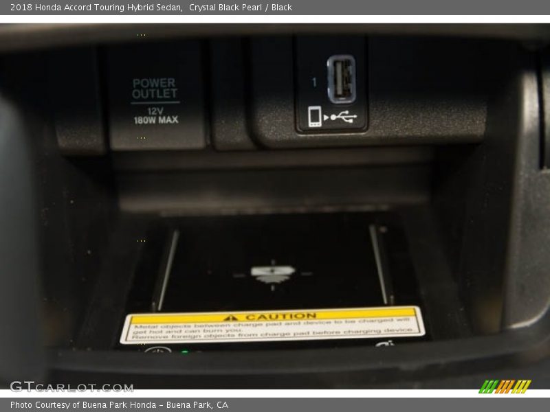 Crystal Black Pearl / Black 2018 Honda Accord Touring Hybrid Sedan
