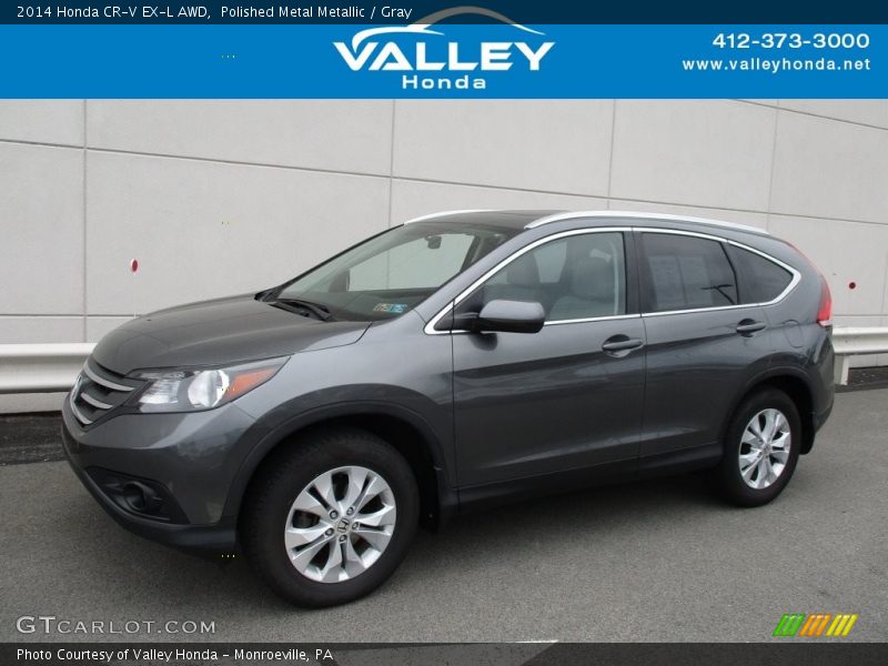 Polished Metal Metallic / Gray 2014 Honda CR-V EX-L AWD