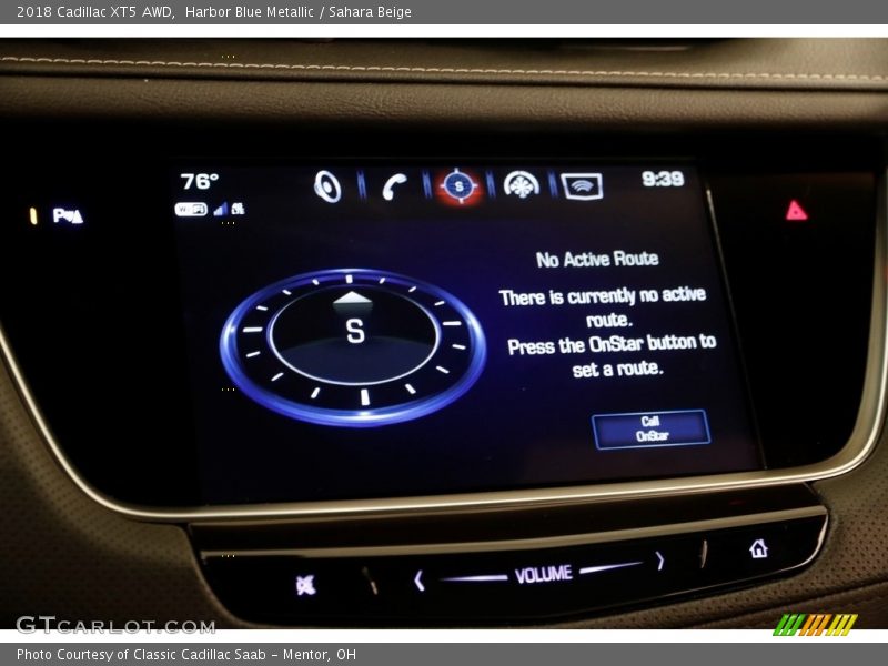 Harbor Blue Metallic / Sahara Beige 2018 Cadillac XT5 AWD