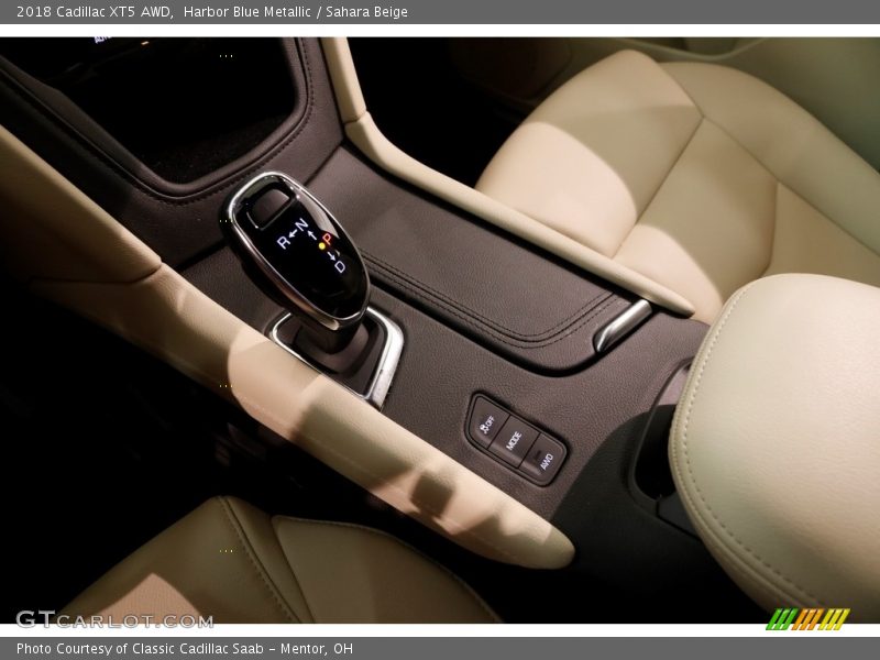 Harbor Blue Metallic / Sahara Beige 2018 Cadillac XT5 AWD
