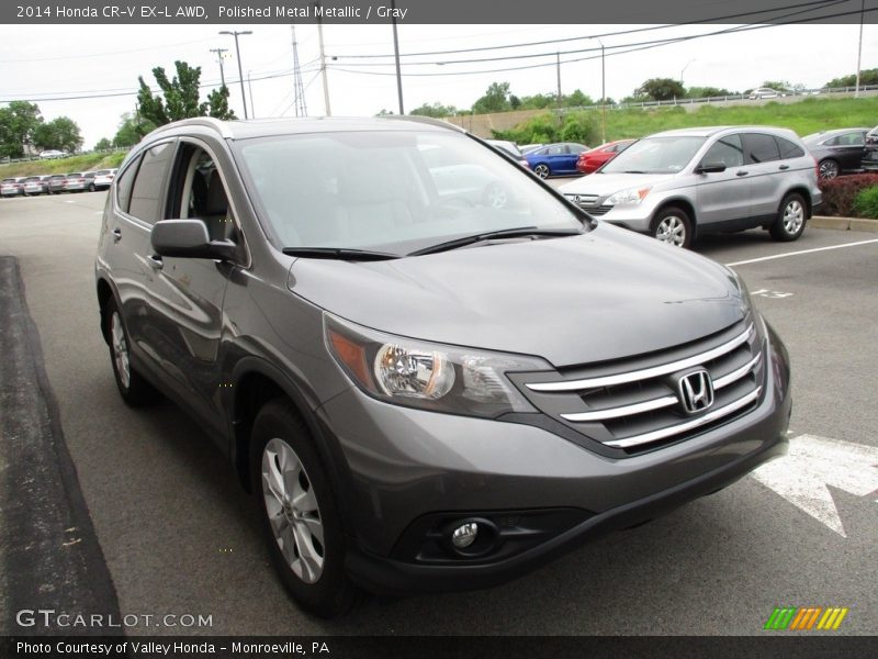 Polished Metal Metallic / Gray 2014 Honda CR-V EX-L AWD