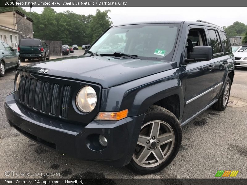 Steel Blue Metallic / Dark Slate Gray 2008 Jeep Patriot Limited 4x4