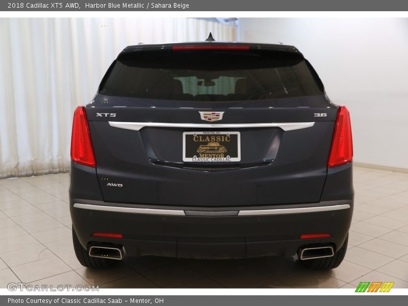 Harbor Blue Metallic / Sahara Beige 2018 Cadillac XT5 AWD