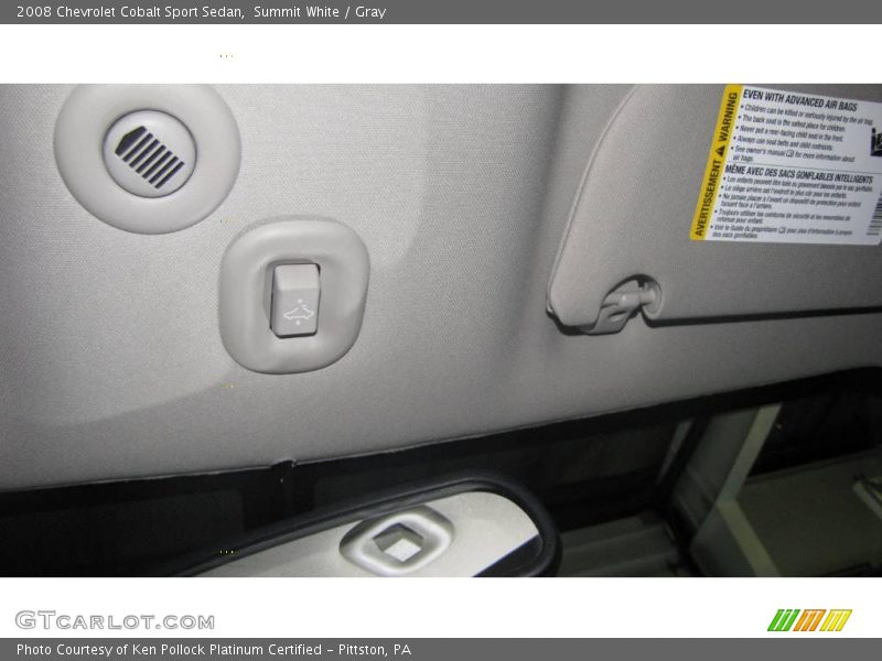 Summit White / Gray 2008 Chevrolet Cobalt Sport Sedan