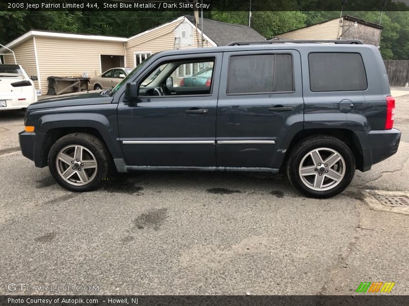 Steel Blue Metallic / Dark Slate Gray 2008 Jeep Patriot Limited 4x4
