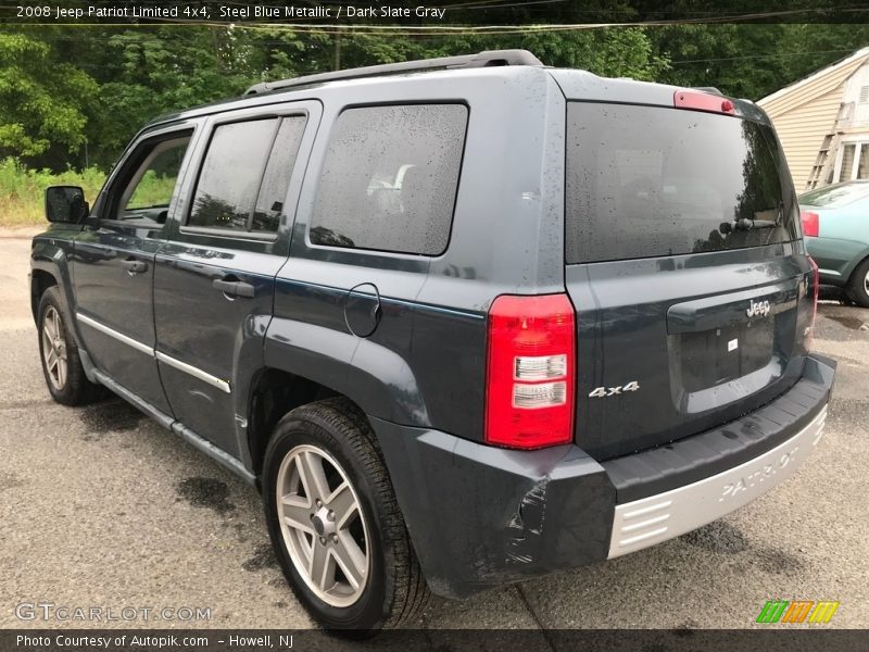 Steel Blue Metallic / Dark Slate Gray 2008 Jeep Patriot Limited 4x4