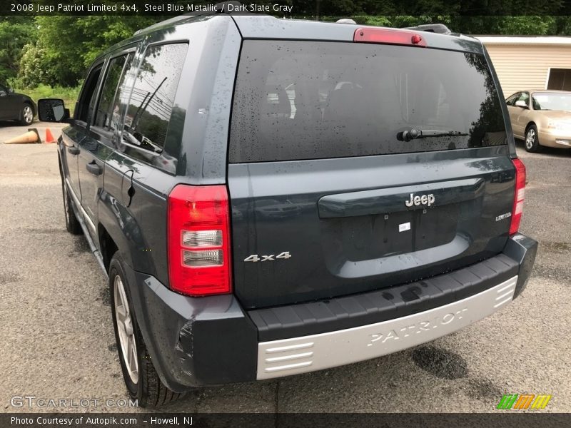 Steel Blue Metallic / Dark Slate Gray 2008 Jeep Patriot Limited 4x4