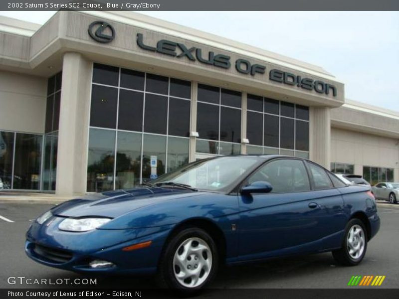 Blue / Gray/Ebony 2002 Saturn S Series SC2 Coupe