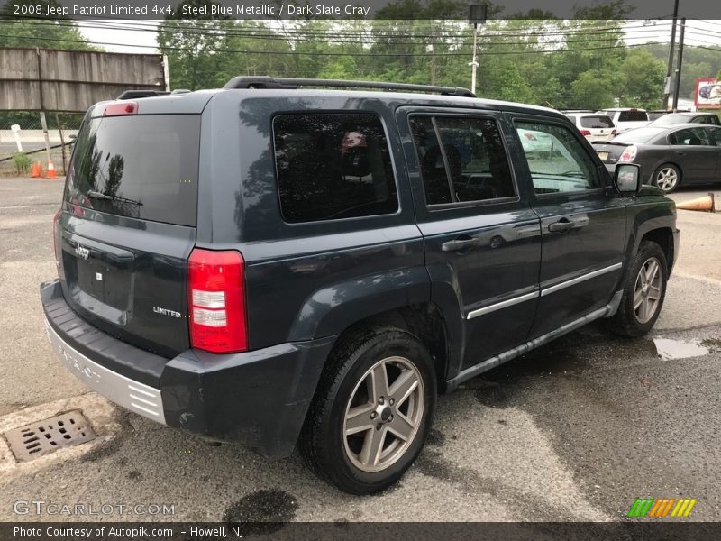 Steel Blue Metallic / Dark Slate Gray 2008 Jeep Patriot Limited 4x4