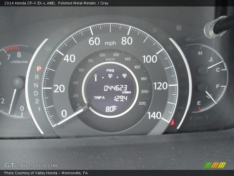 Polished Metal Metallic / Gray 2014 Honda CR-V EX-L AWD