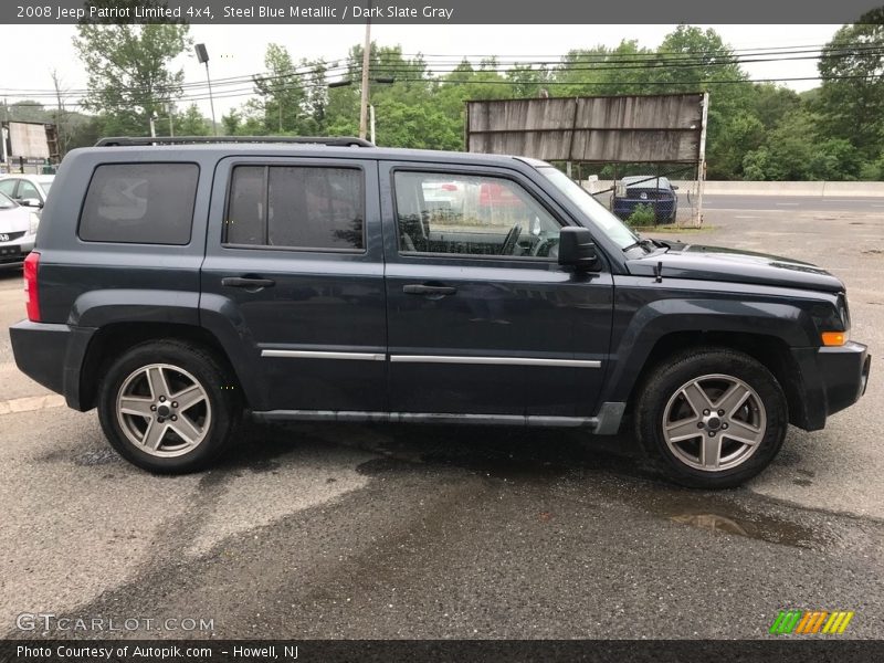 Steel Blue Metallic / Dark Slate Gray 2008 Jeep Patriot Limited 4x4