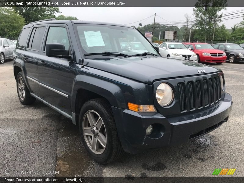 Steel Blue Metallic / Dark Slate Gray 2008 Jeep Patriot Limited 4x4