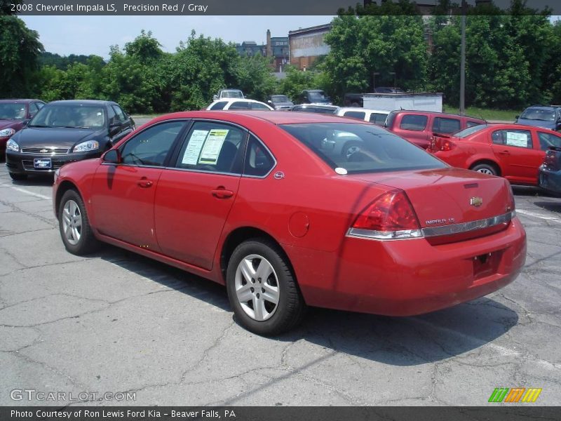 Precision Red / Gray 2008 Chevrolet Impala LS