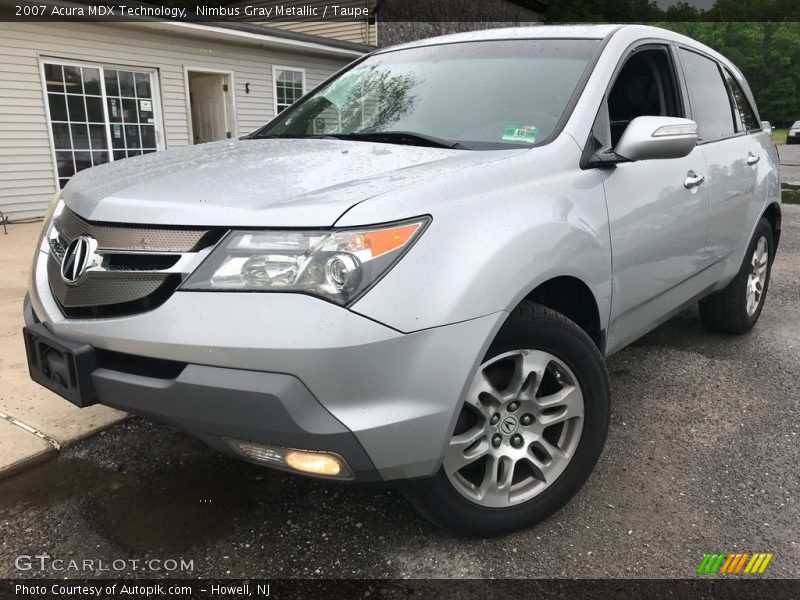 Nimbus Gray Metallic / Taupe 2007 Acura MDX Technology