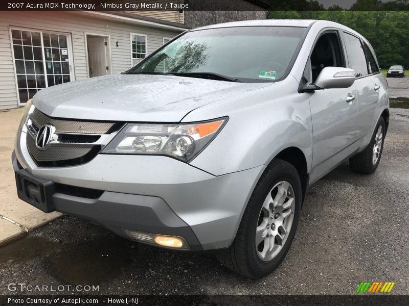 Nimbus Gray Metallic / Taupe 2007 Acura MDX Technology