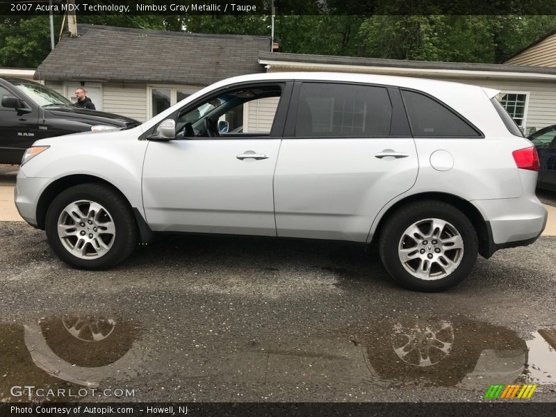 Nimbus Gray Metallic / Taupe 2007 Acura MDX Technology