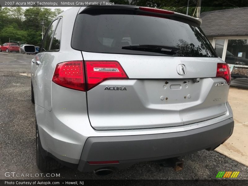 Nimbus Gray Metallic / Taupe 2007 Acura MDX Technology