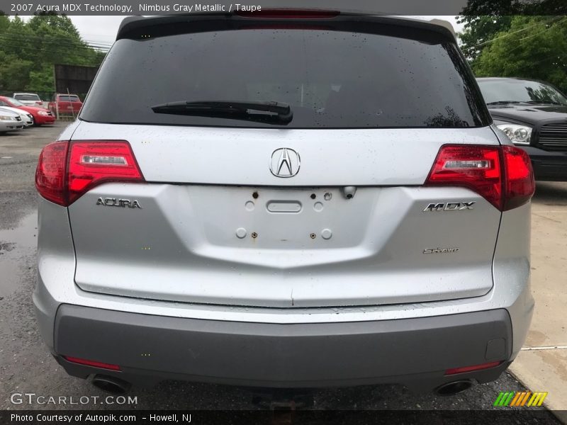 Nimbus Gray Metallic / Taupe 2007 Acura MDX Technology
