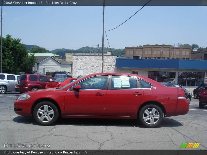 Precision Red / Gray 2008 Chevrolet Impala LS