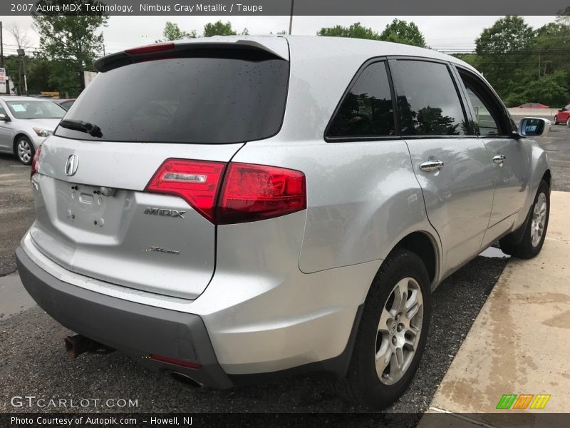 Nimbus Gray Metallic / Taupe 2007 Acura MDX Technology