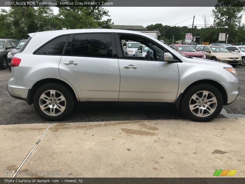 Nimbus Gray Metallic / Taupe 2007 Acura MDX Technology