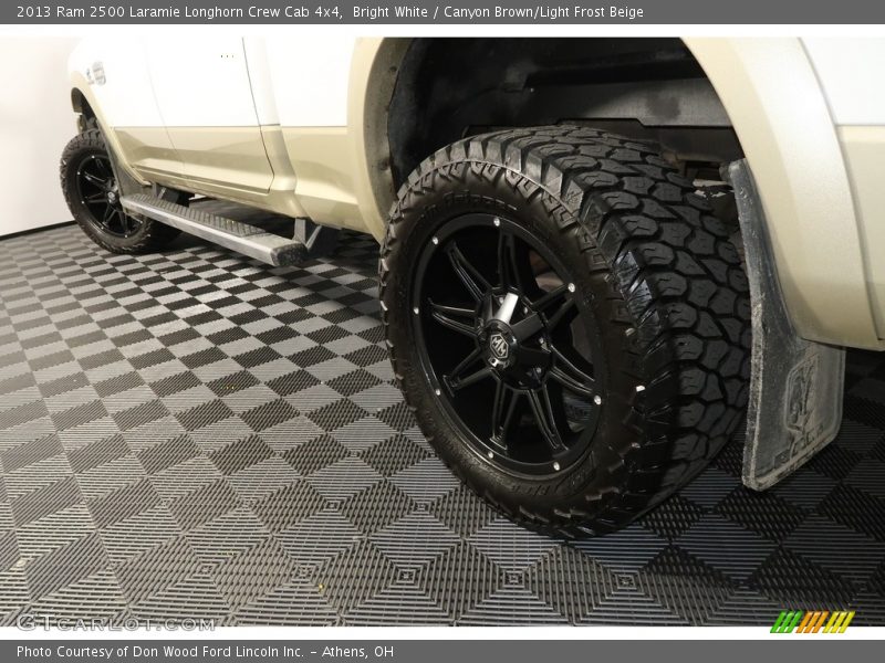 Bright White / Canyon Brown/Light Frost Beige 2013 Ram 2500 Laramie Longhorn Crew Cab 4x4
