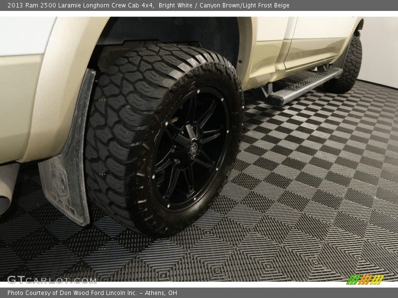 Bright White / Canyon Brown/Light Frost Beige 2013 Ram 2500 Laramie Longhorn Crew Cab 4x4