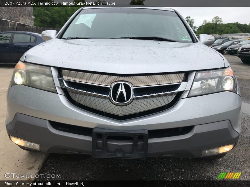 Nimbus Gray Metallic / Taupe 2007 Acura MDX Technology